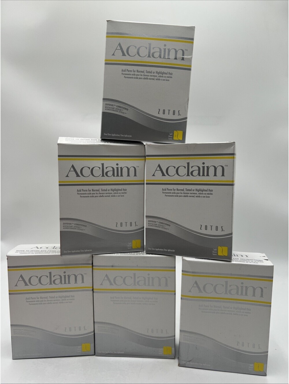 ZOTOS ACCLAIM REGULAR HAIR CURLING PERM NORMAL TINTED HIGHLIGHTED Pack Of 6